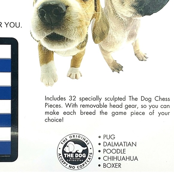 Artlist Collection THE DOG Deluxe Collector's CHESS SET Original Tin Box SEALED - Picture 9 of 12